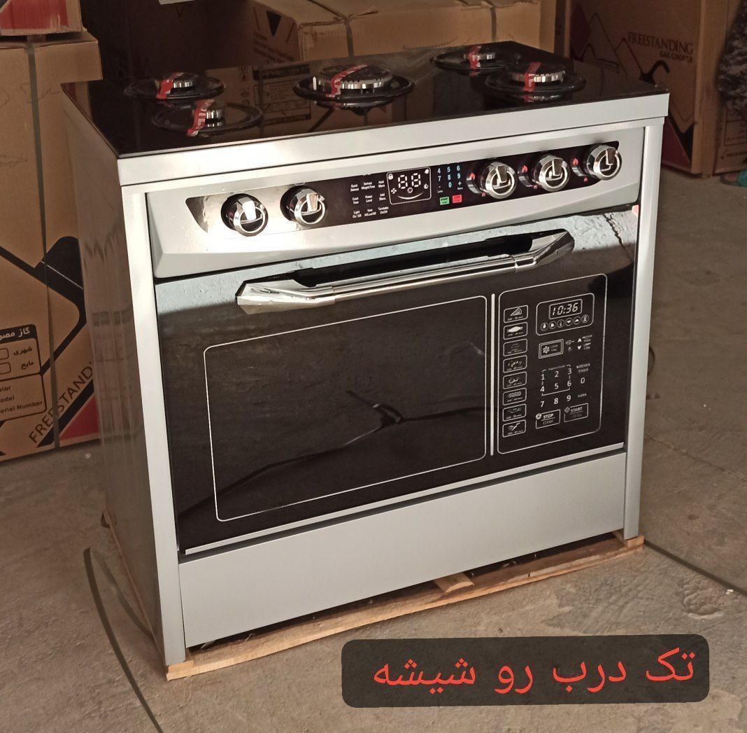 اجاق طرح فر تک درب رو شیشه