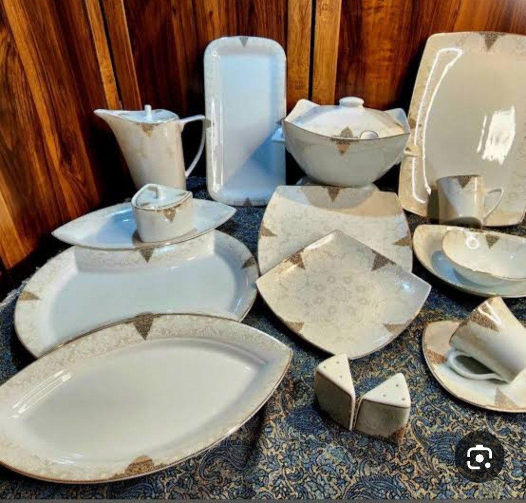 سرویس چینی پردیس ۳۰ پارچه طرح مادرید طلا